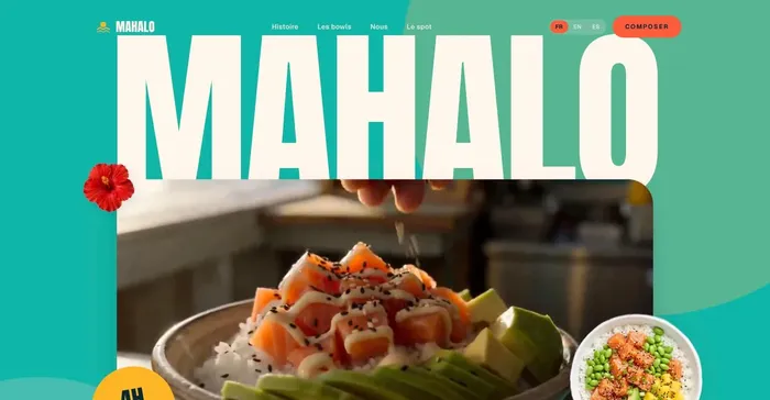 Site Mahalo, vue ordinateur